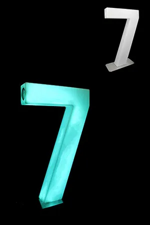 LED Number 7 with remote/adapter