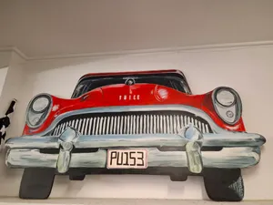 Vintage Red Buick Car Prop (free standing)