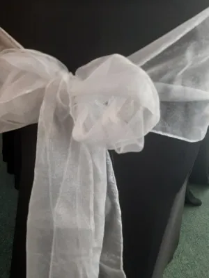 White Organza Sash