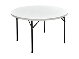 Round Table 1.2m with umbrella holes (Tablecloths Recommended)