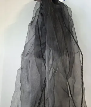 Sash Black Organza