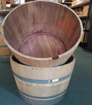 Wine Barrel Ice Bins (Outdoor use recommended as may leak; lining recommended)