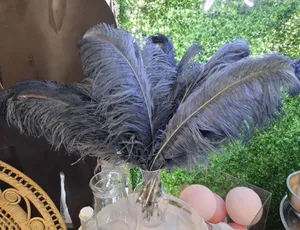 Ostrich Feathers -Blue (Large) (per feather)
