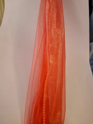 Coral Organza Sash