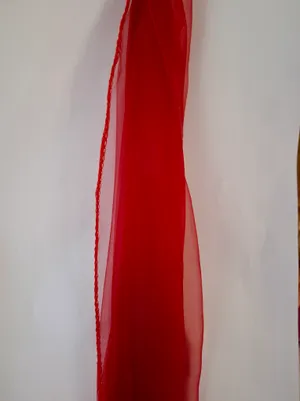 Red Organza Sash