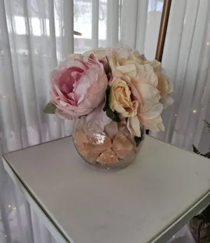 Artificial Flower Centerpiece Round