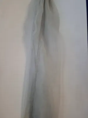 Silver Organza Sash