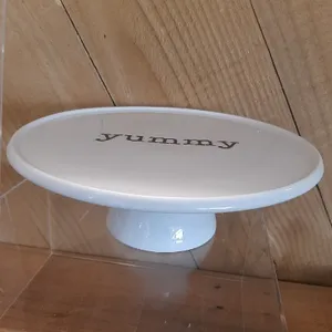 White Pedestal Cake Plate