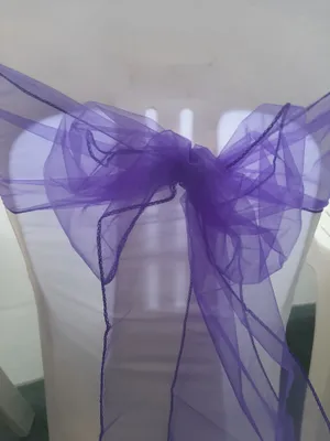 Purple Organza Sash