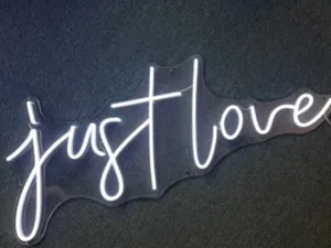 Neon Light Just Love 85cm Wide - includes adapter - 12V