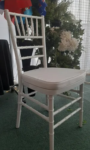 Chair Chiavari White with Cushion ( must be returned clean)