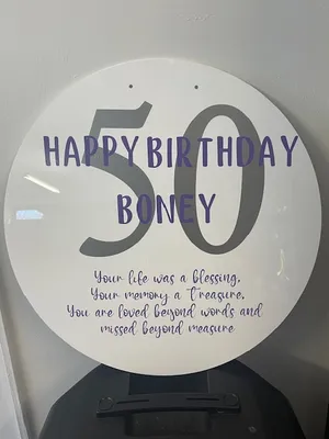 Acrylic Round Disk White 60cm