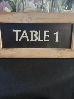 Table Numbers Rustic