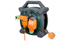  Outdoor 2 Socket 15m Cable Reel