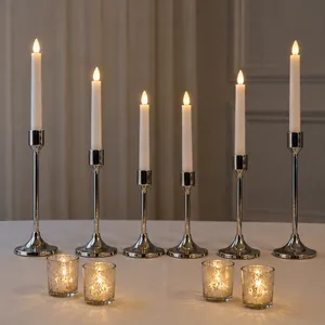  Silver Taper Glow Set