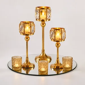 Gold Crystal Glow Centerpiece