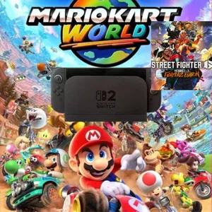 2 Games: Street Fighter & Mario Kart World Package