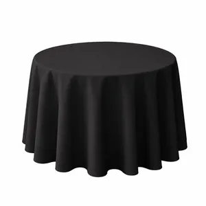3ft Round  Black Tablecloth