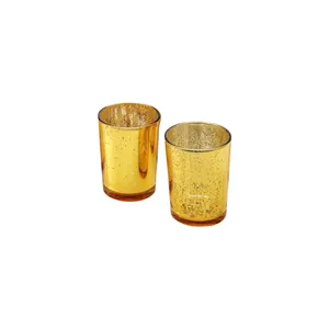 Pair of Gold Mercury Votives