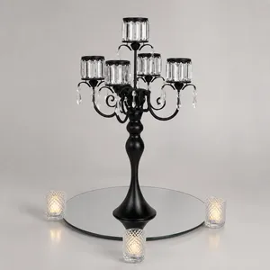Deluxe 5-Arm Crystal Candle Holder (Choose Styling)