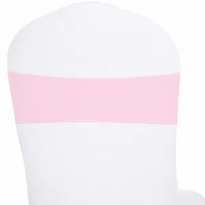 25 Fitted Light Pink Chair Bands