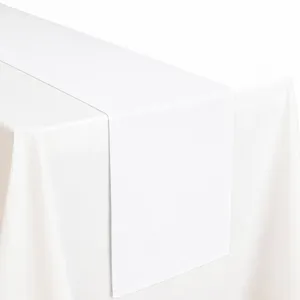 White Cotton Table Runner 