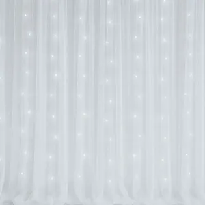 6M White Starlit Backdrop 