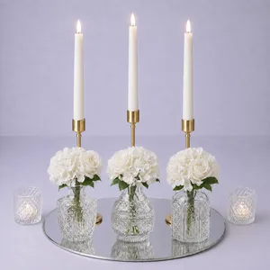 Gold Classic Luxe Bud & Taper Glow Centerpiece