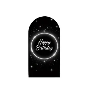6FT Black & Silver Arch Cover 