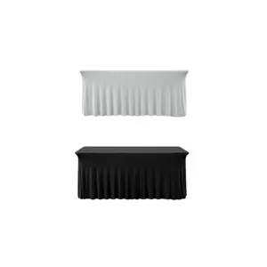 5/6ft Premium Pleated Head/Cake Table Cover (Choose Colour)