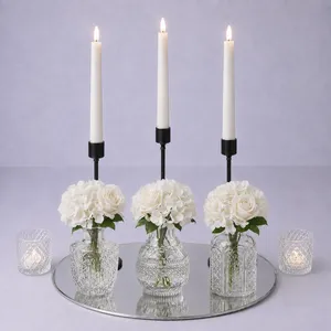 Black Classic Luxe Bud & Taper Glow Centerpiece