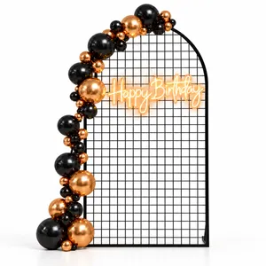 7FT Black Mesh Backdrop Stand