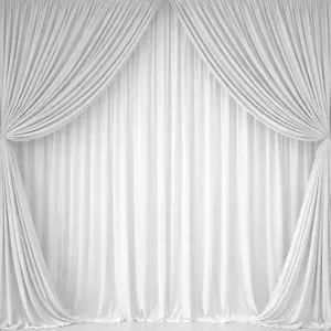 3m Grey & White Double Draping
