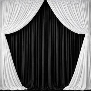 3m Black & White Double Draping