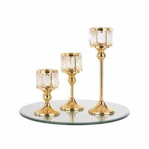Gold Tea Light Table Centerpiece