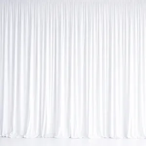 3m White Pleated Flowing Draping