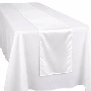 White Satin Table Runner
