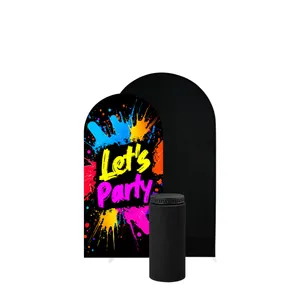Let’s Party Layered Backdrop & Cake Display Package with Cake Stand