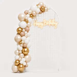 7ft White Arch Frame 