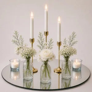 Classic Gold Bud & Candle Centerpiece