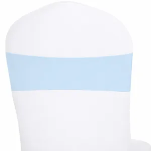 25 Fitted Light Blue Chair Bands