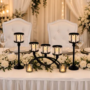 Midnight Crystal Bridal Table Display