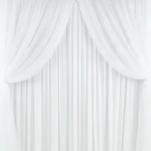 2m White Double Layer Draping