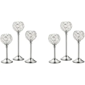 Silver Tea Light Head Table Centerpiece