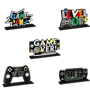 5 Wooden Gamer Table Centerpieces