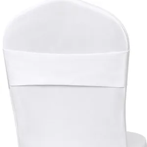 25 Fitted White Chair Bands