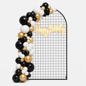 7ft Black Mesh Backdrop Stand