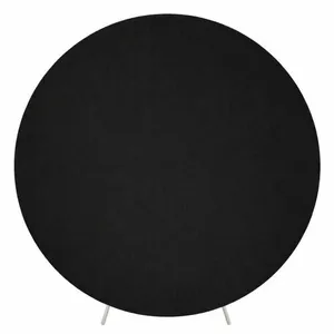 7ft Round Frame with Black Cover 