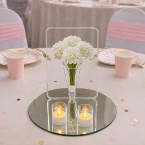 Soft Bloom Acrylic Frame Centerpiece