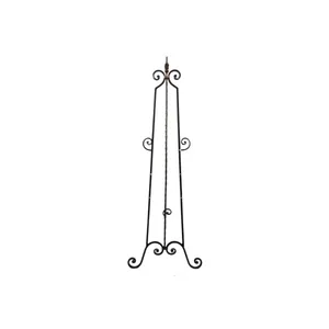 Tabletop Black Wrought Iron Easel 